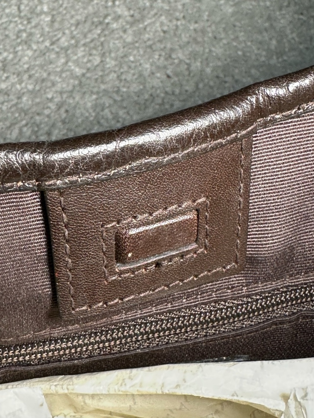 Banana Republic Dark Brown Suede Shoulder Hobo Bag Purse - Picture 11 of 11